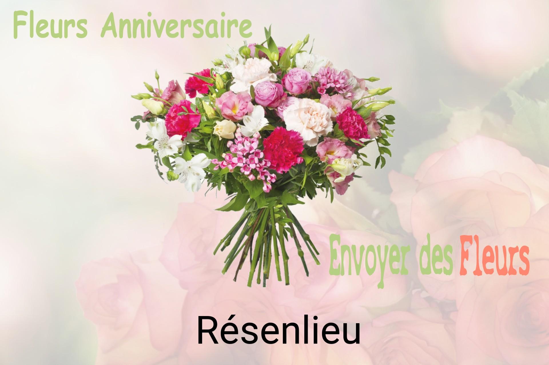 Bouquet de fleurs d’anniversaire livré à Résenlieu